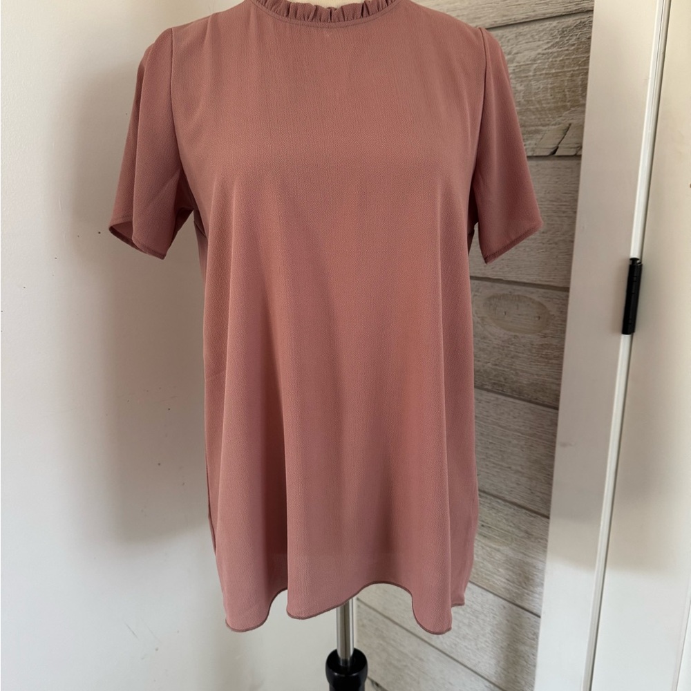 Orange Creek Dusty Pink Relaxed Blouse